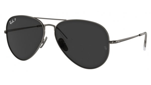 Ray Ban RB 8089 165/48 62 AVIATOR TITANIUM POLARIZACE